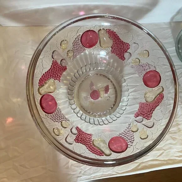 Westmoreland Glass Della Robbia Fruit Bowl Vintage EUC - Picture 2 of 14